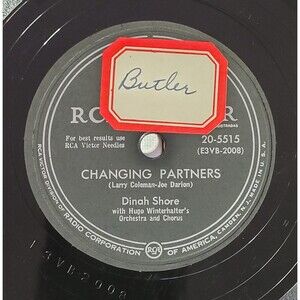 Dinah Shore 78 RRPM - Changing Partners / Think - RCA Victor V++ Pop
